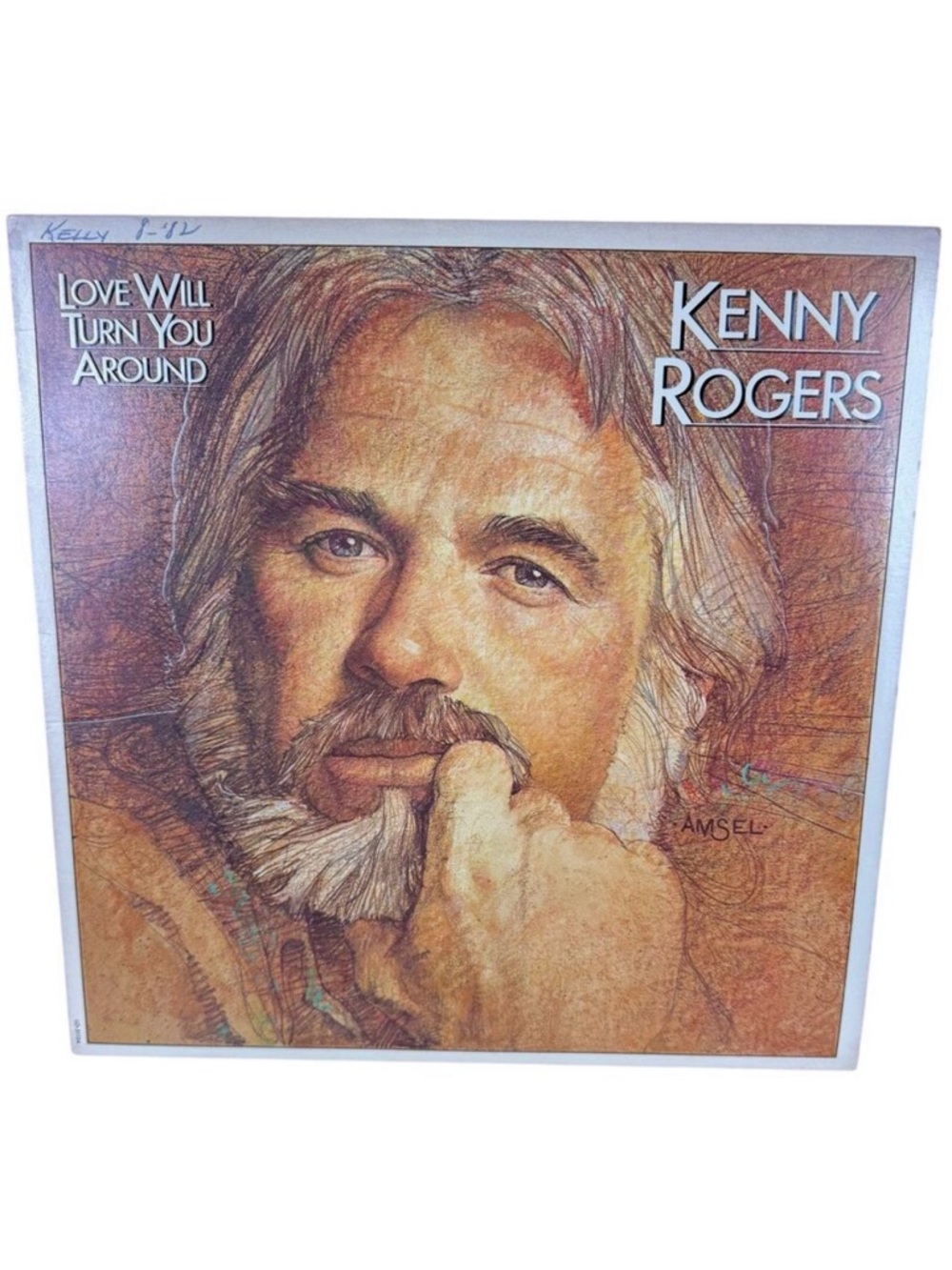 Vintage 1982 Kenny Rogers Love Will Turn You Around‎ LP Vinyl Record